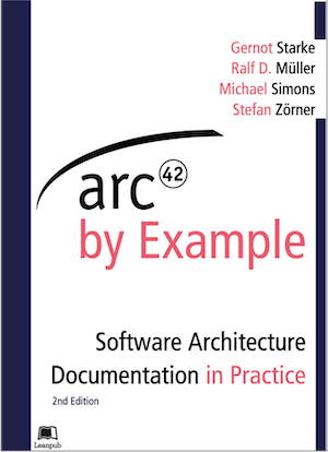 Cover: arc42 by Example, 2nd edition